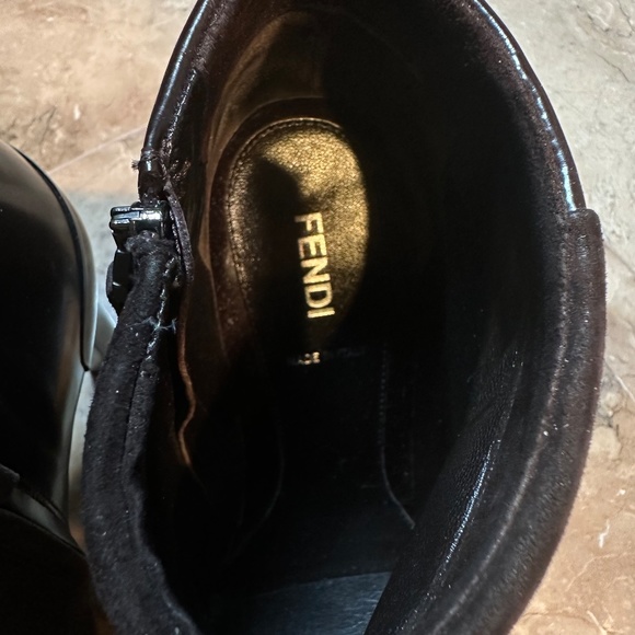 Fendi Brown Suede Ankle Boots - Picture 2 of 5